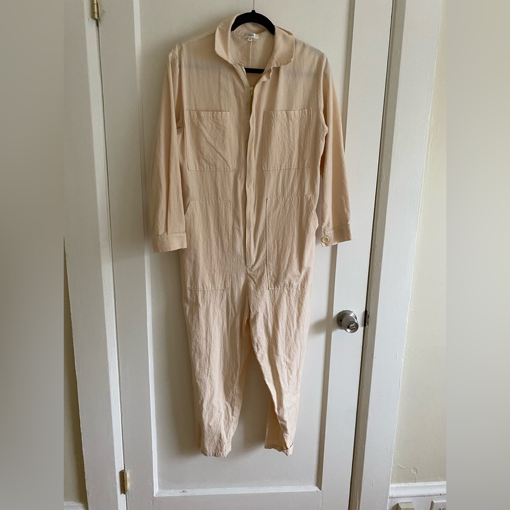 Ozma of California Eva Jumpsuit manta cotton ceramic XS